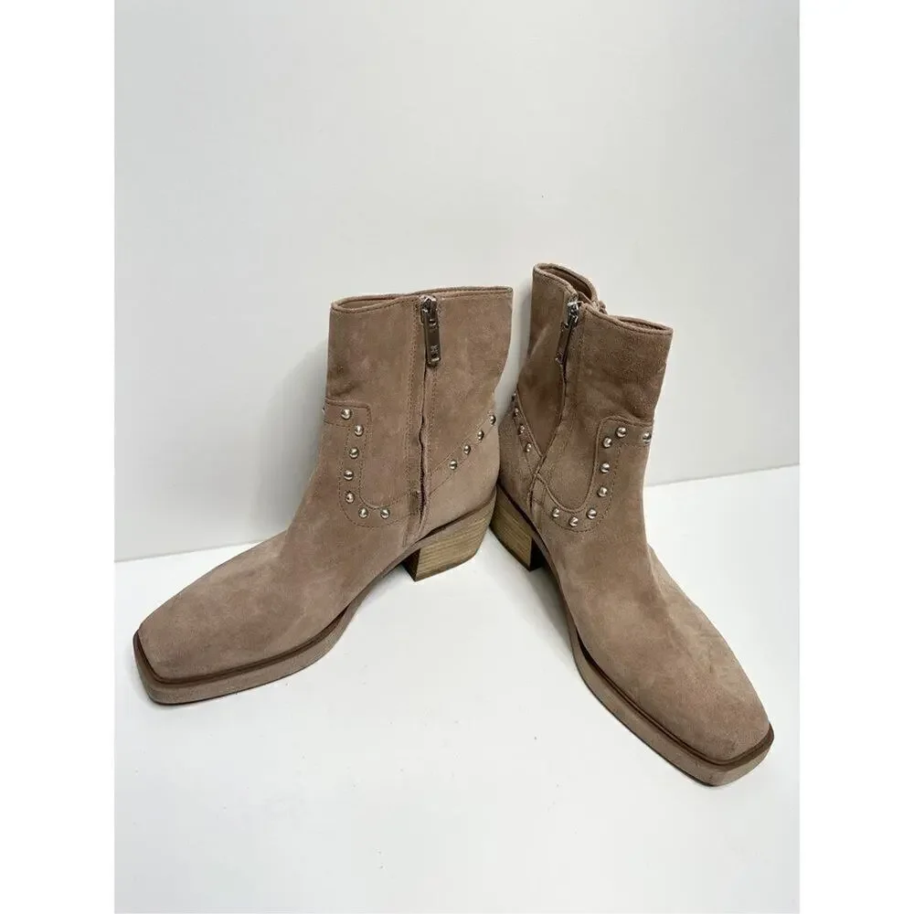 Sam Edelman Bernie Boots Womens Size‎ 5.5 Suede Fringe Detailing Zip Western - Picture 8 of 11